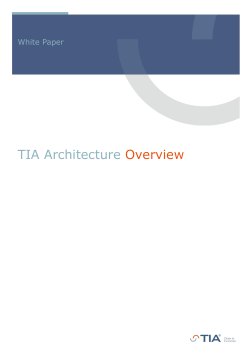 TIA Architecture Overview