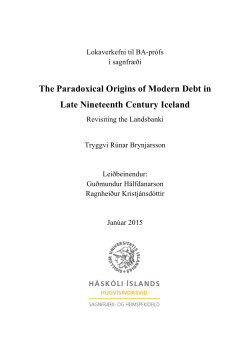 The Paradoxical Origins of Modern Debt in Late
