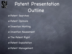 Patent Searches Patent Opinions Invention Hunting Invention