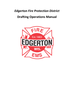 Edgerton Fire Protection District Drafting Operations Manual