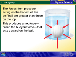 13.3 Buoyancy