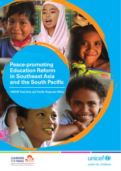 Peace-Promoting Education Reform in Southeast Asia and