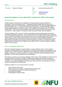 NFU Briefing