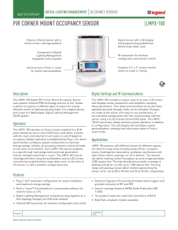 pir corner mount occupancy sensor