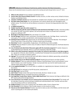 L061140 Addendum #1-Mexican Food Service and/or Sonoran Hot