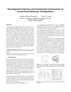 Fast Segment Insertion and Incremental Construction of Constrained