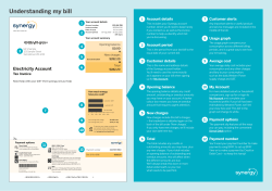 Understanding my bill