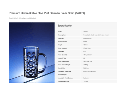 Premium Unbreakable One Pint German Beer Stein