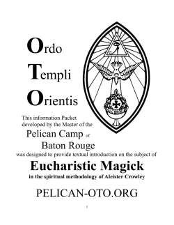 Ordo Templi Orientis Eucharistic Magick