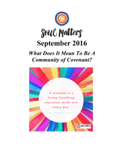 September 2016 - Unitarian Universalist Church of Delaware County