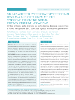 siblings affected by ectrodactyly-ectodermal dysplasia and cleft lip