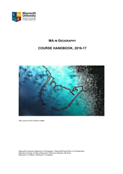 Geography: MA Handbook 2016_2017