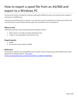 How To Export A Spool File From An AS400 And