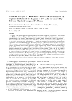 Structural Analysis of Arabidopsis thaliana Chromosome 5. II