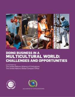 Doing Business in a Multicultural WorlD