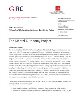 The Mental Autonomy Project