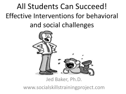 Social Skills Program