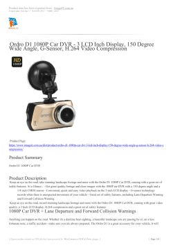 Ordro D1 1080P Car DVR - 3 LCD Inch Display, 150 Degree Wide