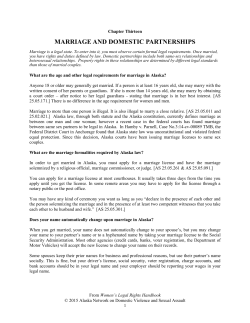 marriage and domestic partnerships