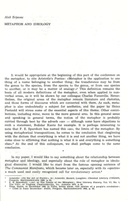 Ale&scaron; Erjavec METAPHOR AND IDEOLOGY It would be appropriate