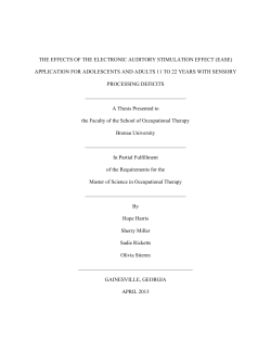 the effects of the electronic auditory stimulation effect (ease)