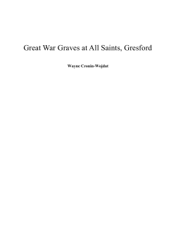 Gresford War Graves - Historical Gems family history research North