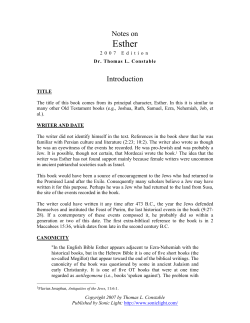 Esther - odessacofchrist.org