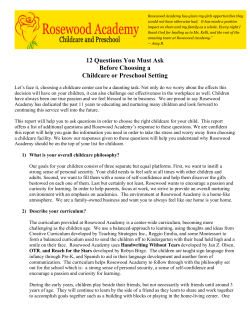 12 Questions - Rosewood Academy