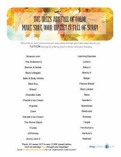 Fall Full of Color Wallets Full of Scrip