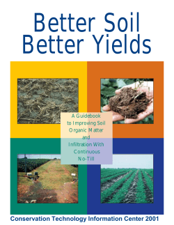 Better Soil Better Yields - Conservation Technology Information Center