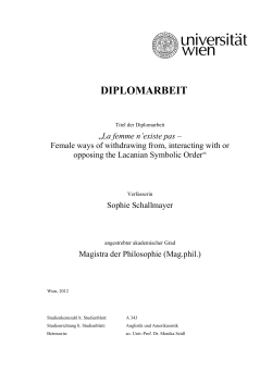 diplomarbeit - E-Theses