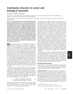 Community structure in social and biological networks