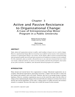 Active and Passive Resistance to Organizational