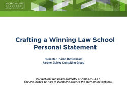 How to write a superior Personal Statement