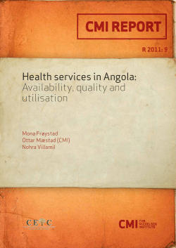 Health Service Delivery in Angola