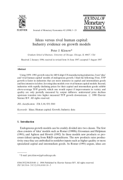 Ideas versus rival human capital: Industry evidence