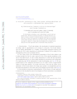 A duality approach for the weak approximation of stochastic