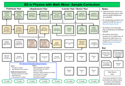 Flowchart BS Physics with Mathe Minor