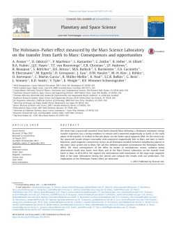 The Hohmann&ndash;Parker effect measured by the Mars Science