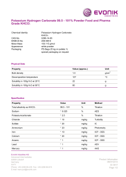 Potassium Hydrogen Carbonate 99.5