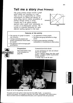 Tell me a story - Canberra Mathematical Association
