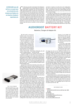 Read Alistair McGHEE`s Audioroot Battery Kit review in