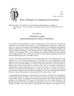 Plaza: Dialogues in Language and Literature