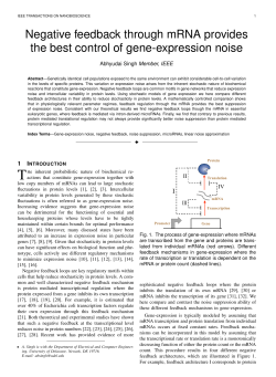 Negative feedback through mRNA provides the best control of gene