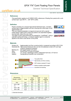 GFIX FX Cork Floating Floor Panels