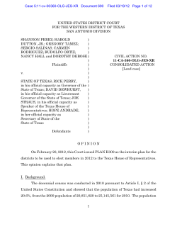 interim house - Texas Legislative Council