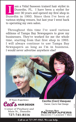am a Vidal Sassoon trained hair stylist in Dunedin, FL. I have been a