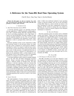 A Reference for the Nano-RK Real