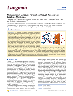 Mechanisms of Molecular Permeation through