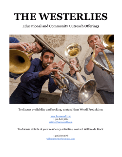 HERE. - The Westerlies